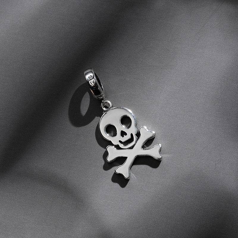 Jeulia "Pirate" Skull Sterling Silver Charm