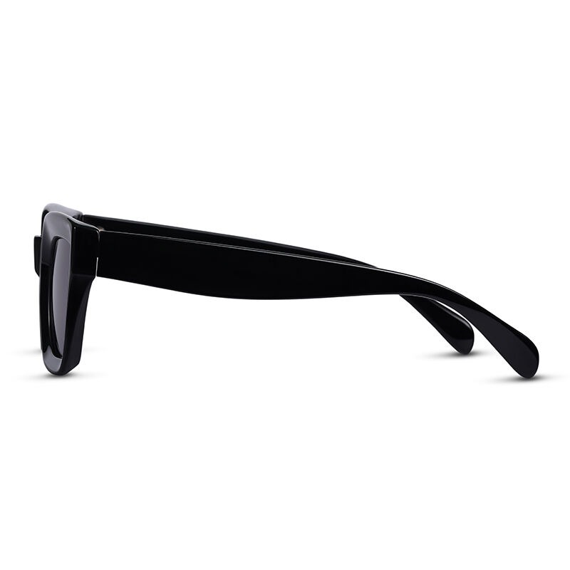 جوليا نظارة شمسية مستطيلة باللون الأسود والرمادي للجنسين