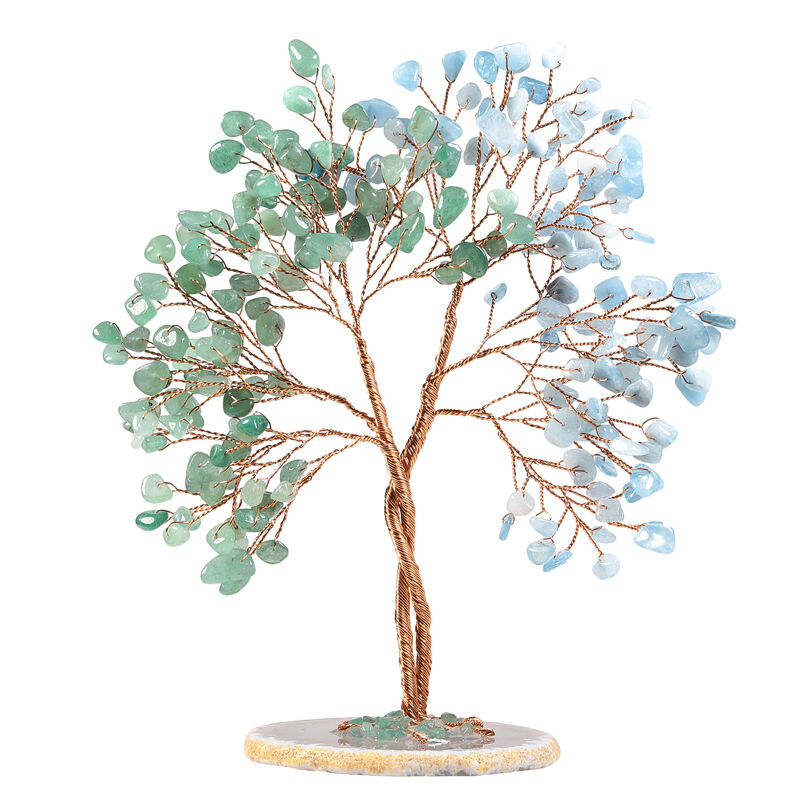 Jeulia "Wisdom & Opportunity" Natural Crystal Feng Shui Tree