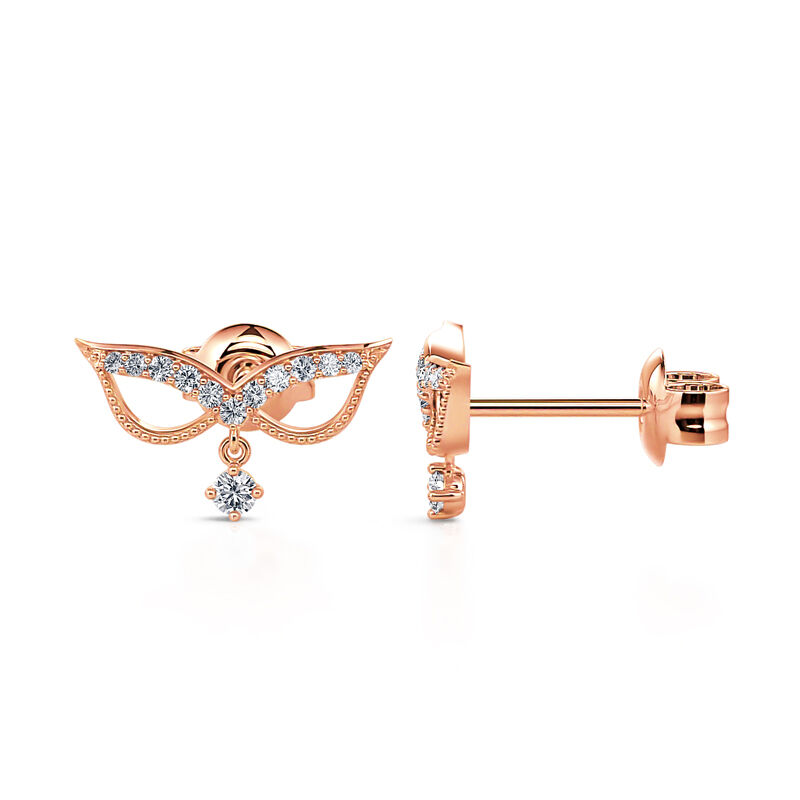 Jeulia "Prom Decoration" Sterling Silver Earrings