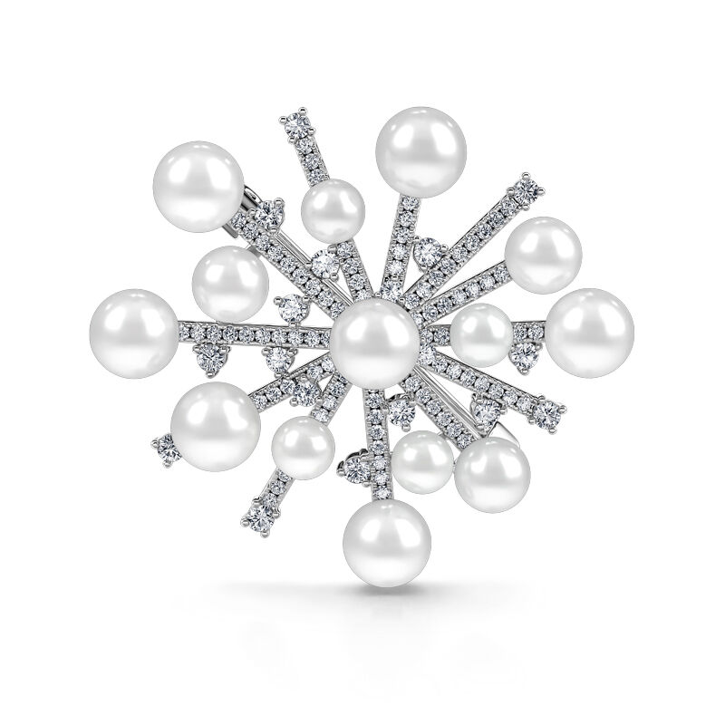 جوليا بروش من الفضة الاسترليني بتصميم ندفة الثلج