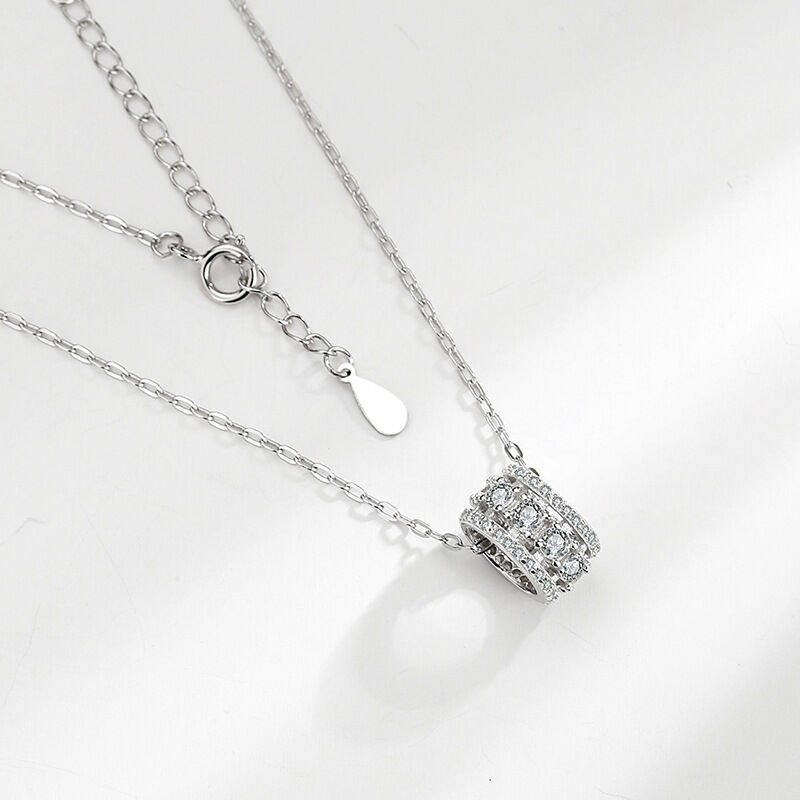 Jeulia "Miracle" Sterling Silver Necklace