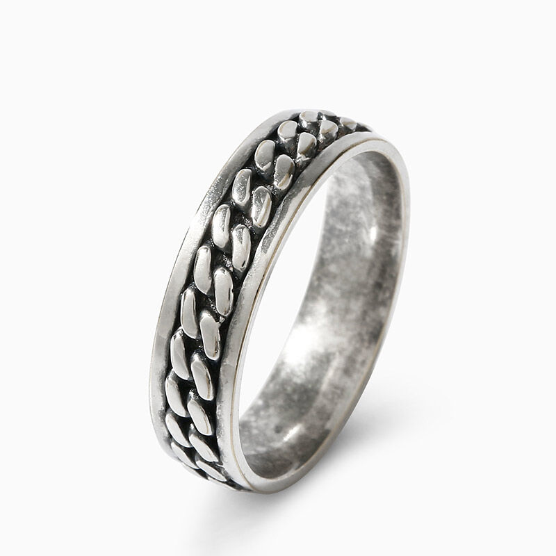 جوليا خاتم سلسلة الارتباط من الفضة الإسترليني