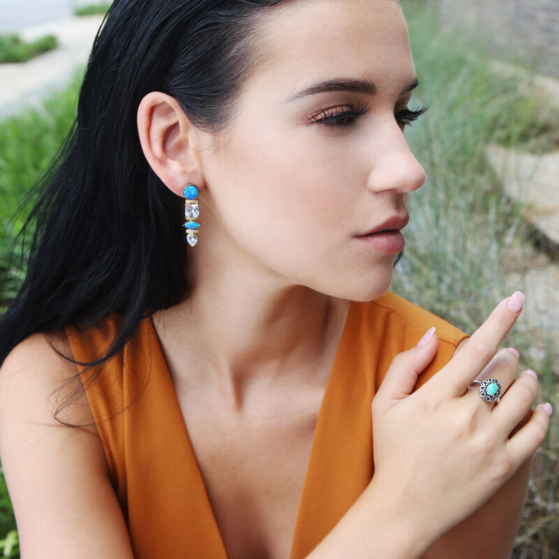 Jeulia Twinkle Twinkle Opal Earrings