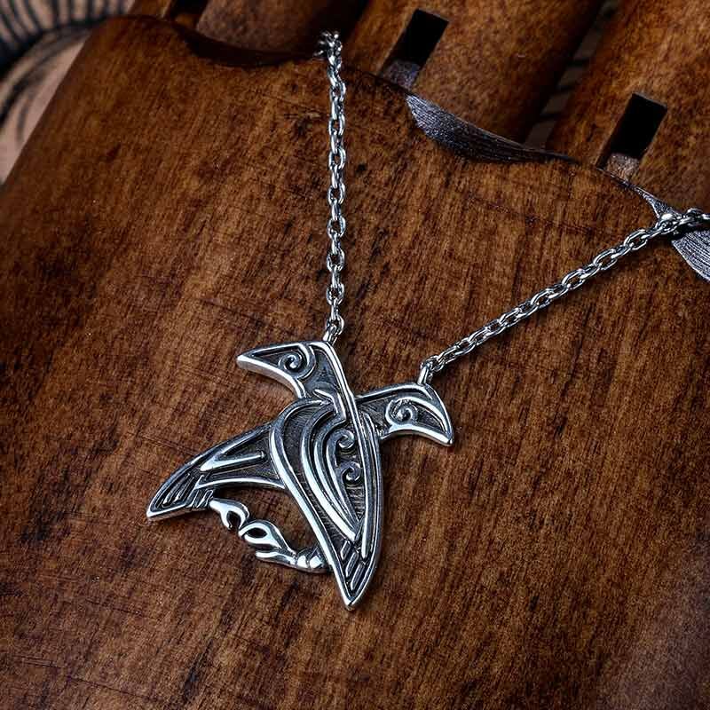 Jeulia "Bird of Peace" Sterling Silver Necklace