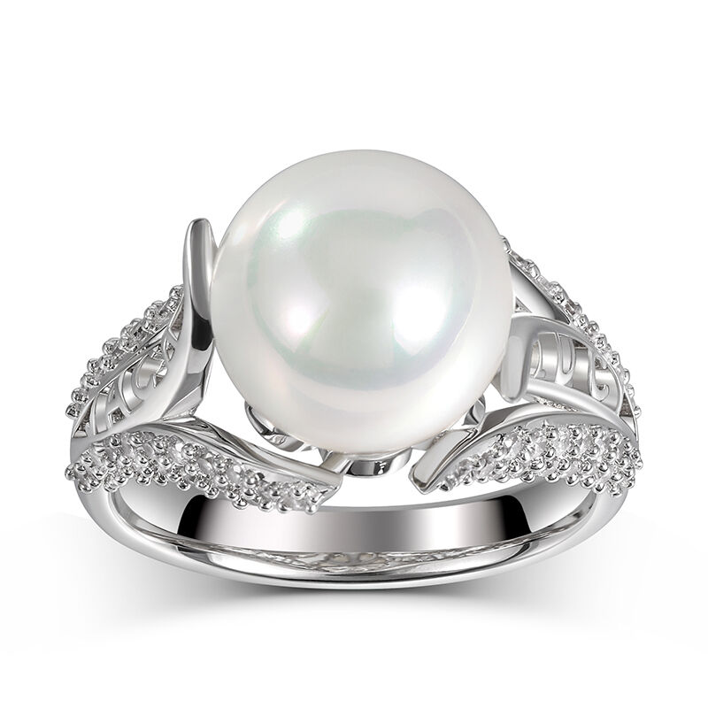 Jeulia Pearl Personalized Sterling Silver Ring - Jeulia Jewelry