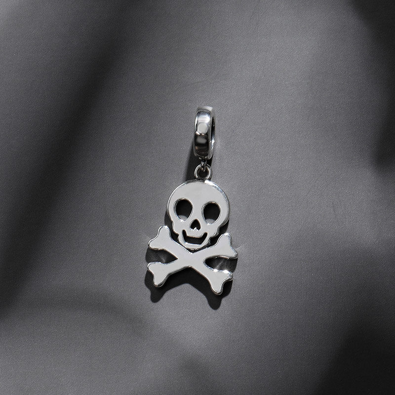 Jeulia "Pirate" Skull Sterling Silver Charm