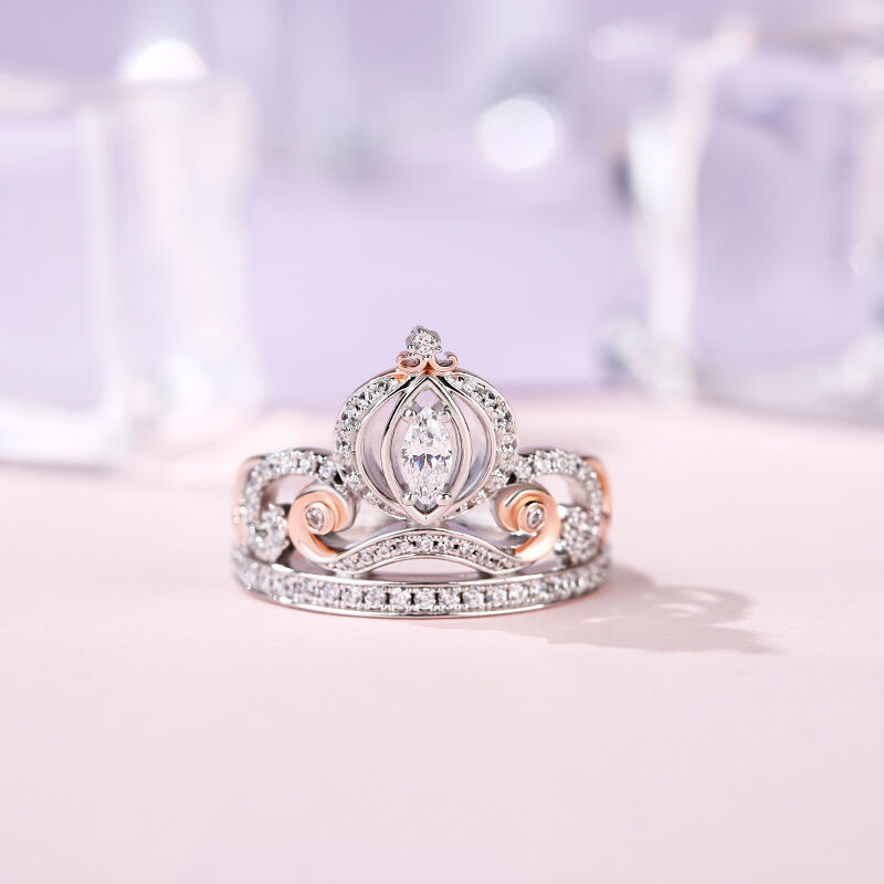 Jeulia "Cinderella's Dream" Pumpkin Carriage Sterling Silver Jewelry Set