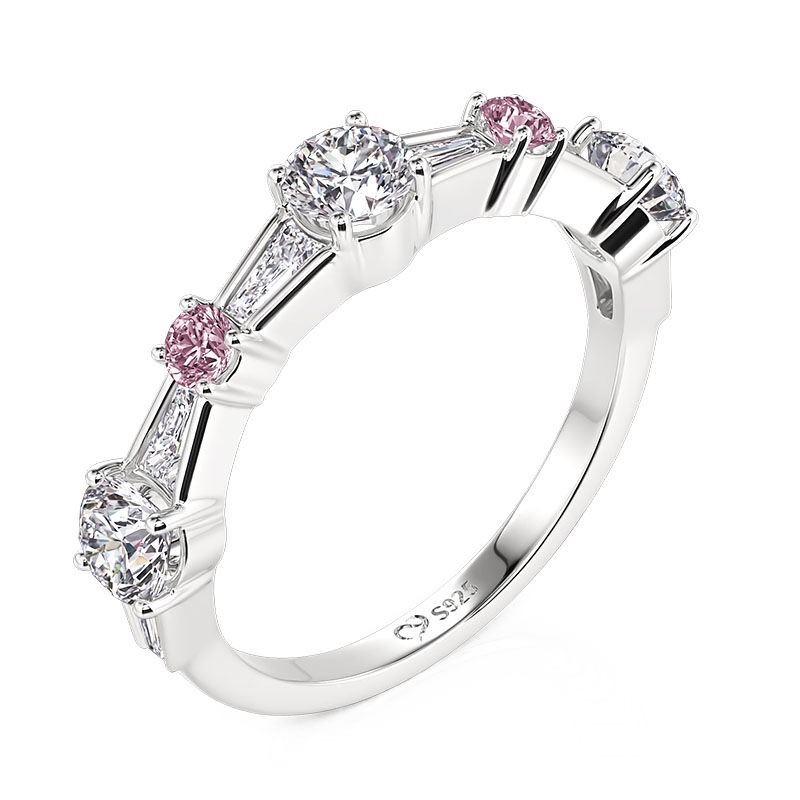 Jeulia Bowknot Inspired Round Cut Womens Ring