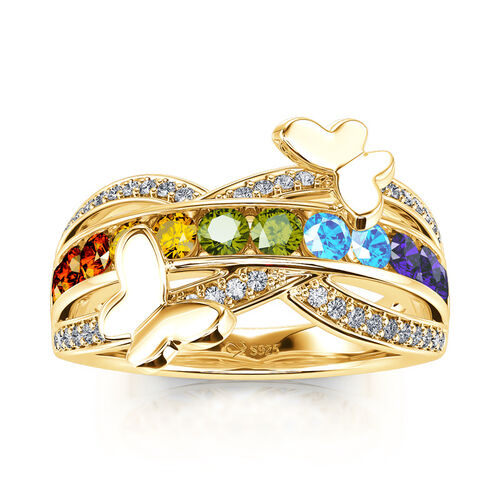 Jeulia butterfly online ring