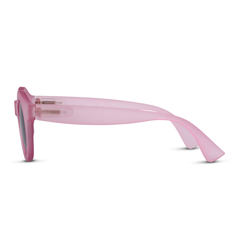 Jeulia "Candy Sweet" runda rosa/grå solglasögon för kvinnor i liten storlek