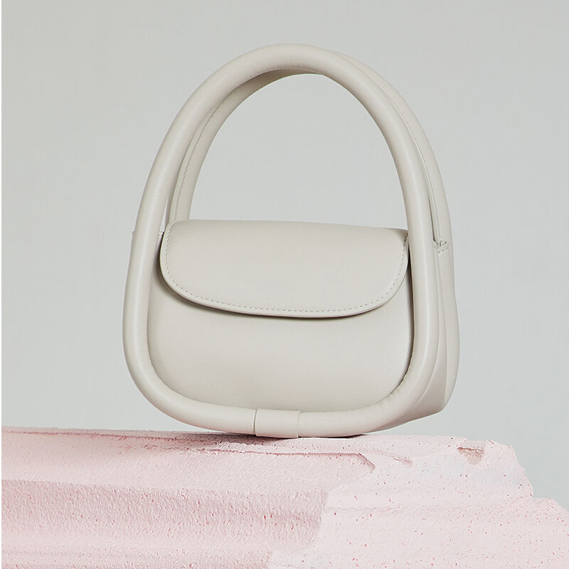 Jeulia Porte-monnaie Mignon Blanc Sac à Main Mini Top-Handle Cross Body Bag