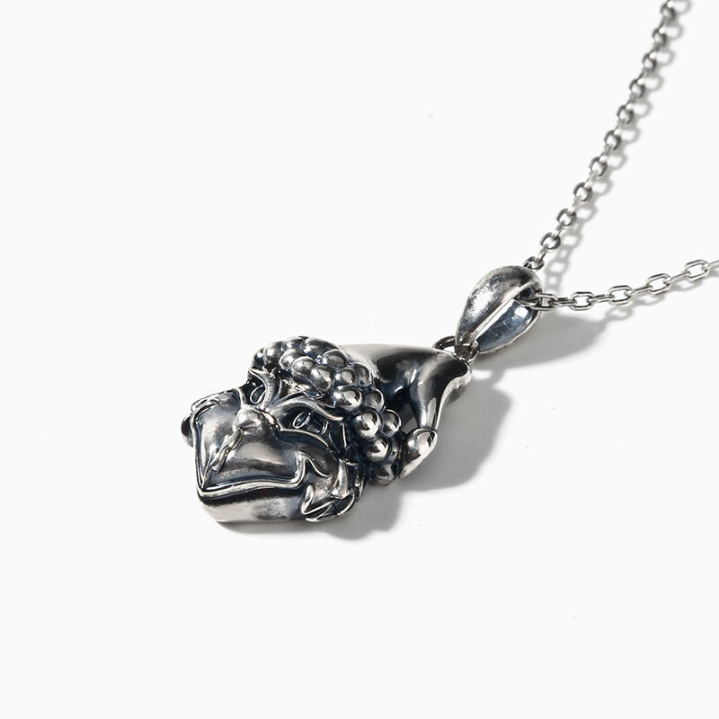 Jeulia "Christmas Monster" Sterling Silver Necklace