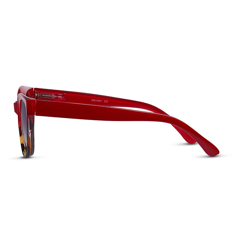 جوليا نظارة شمسية نسائية باللون الرمادي والأحمر