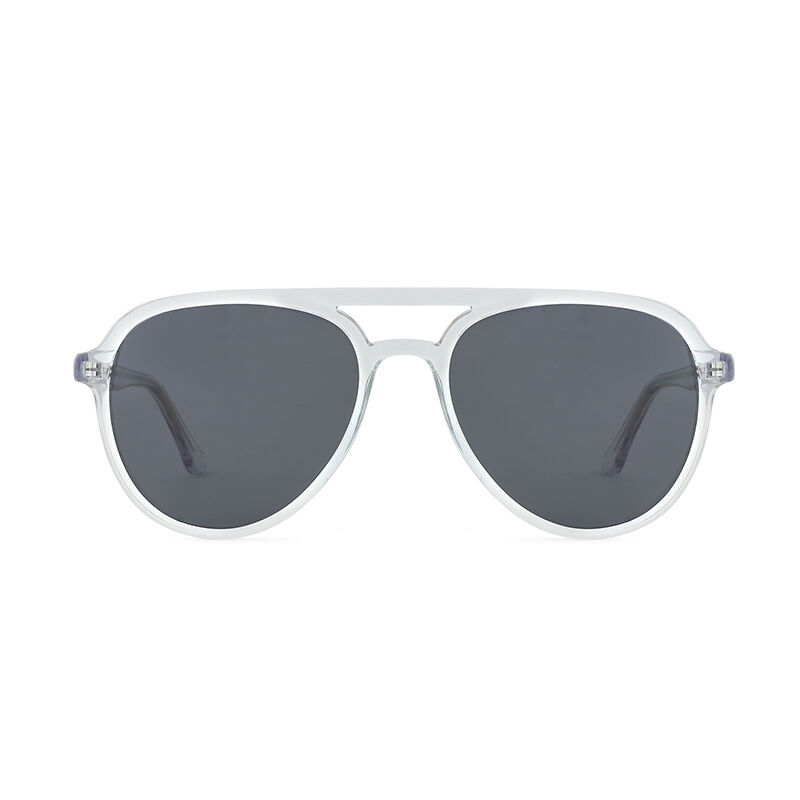 Jeulia "Fly Away" Pilot Grey Polarized Unisex Sunglasses