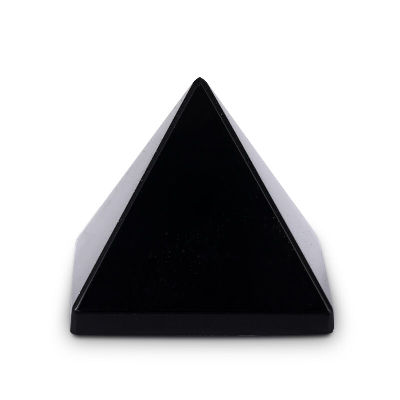 Jeulia "Grounding" Natural Obsidian Pyramid Crystal Carving