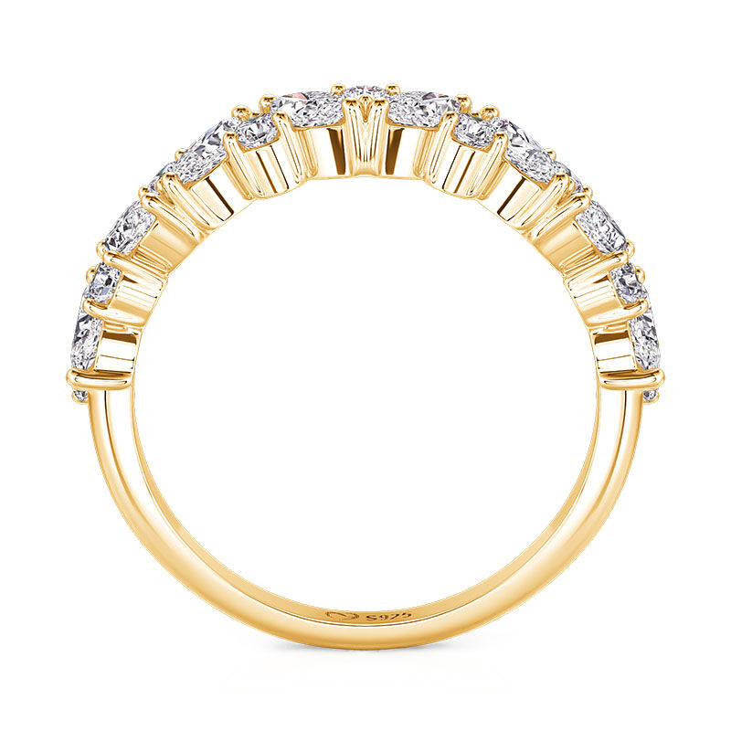 Jeulia Stackable Eternity Ring for Women Sterling Silver