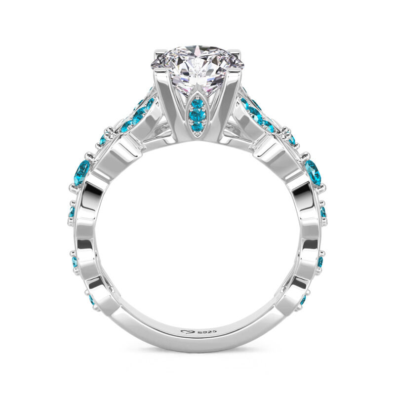 Jeulia Bague Papillon en Argent Sterling Coupe Ronde