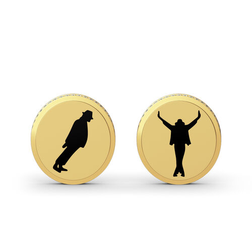 Jeulia "King of Pop" Commemorative Sterling Silver Earrings