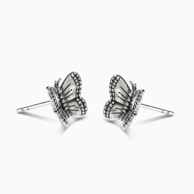 Jeulia "Adorable Butterfly" Sterling Silver Earrings