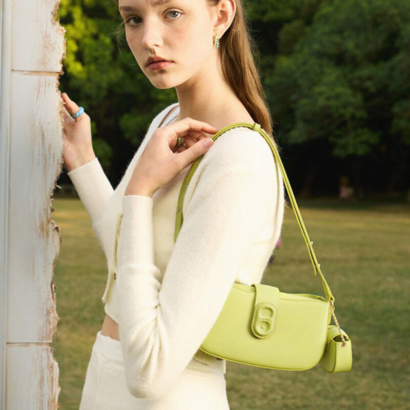جوليا حقيبة باجيت كتف خضراء مع حقيبة صغيرة