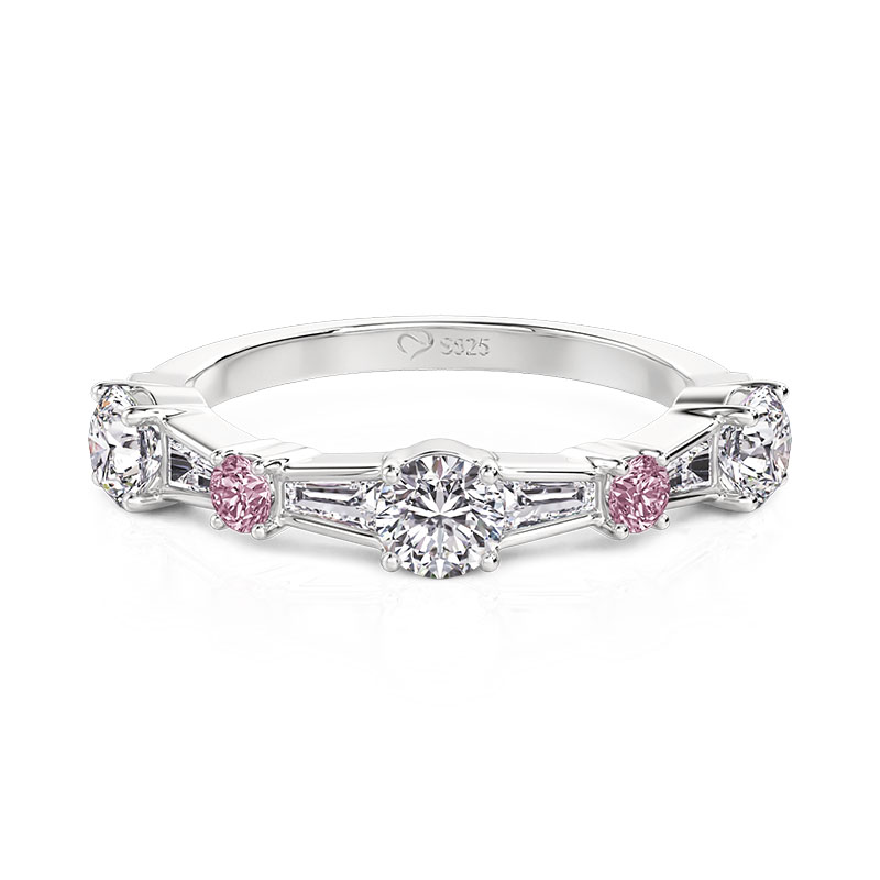Jeulia Bowknot Inspired Round Cut Womens Ring
