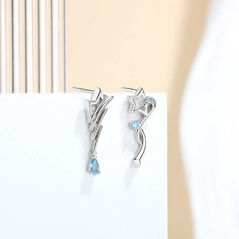 Jeulia "Memory of the Stars" Sterling Silver Earrings