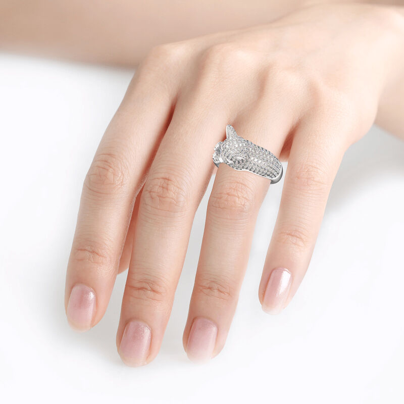 جوليا خاتم من الفضة الإسترليني "دائما من قلبي" بتصميم جرو