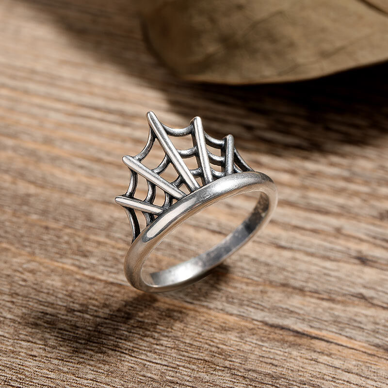 جوليا خاتم شبكة العنكبوت من الفضة الاسترليني