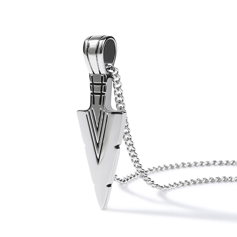 Jeulia Pfeil-Symbol Edelstahl Halskette für Männer