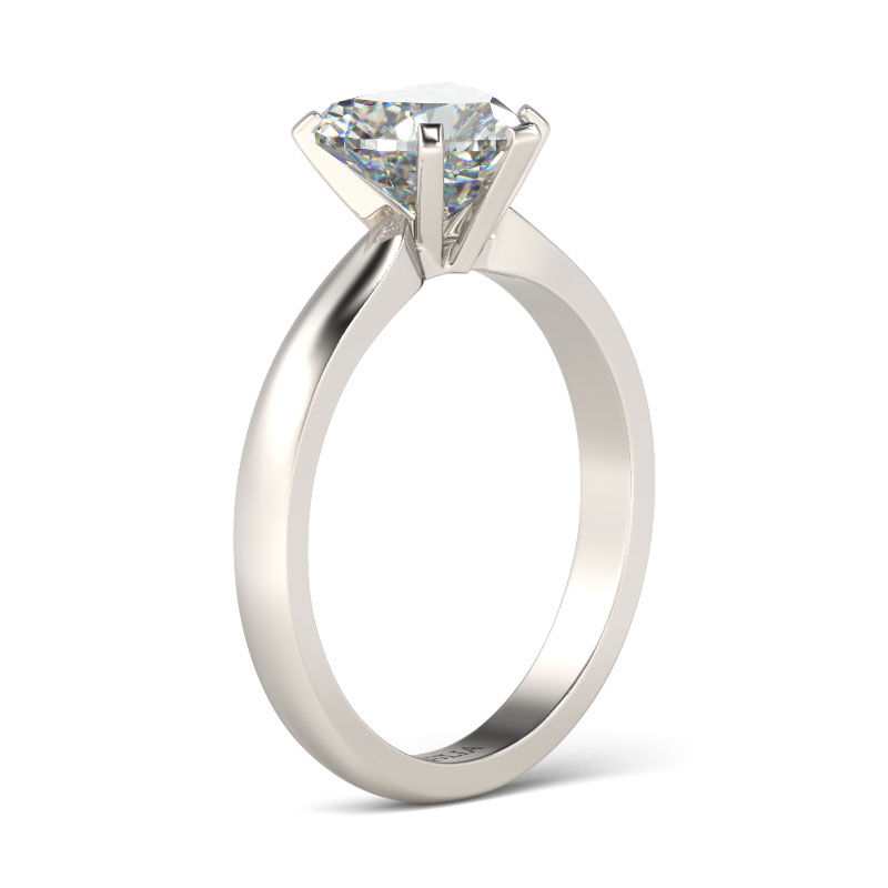 Jeulia Solitaire Heart Cut Sterling Silver Promise Ring