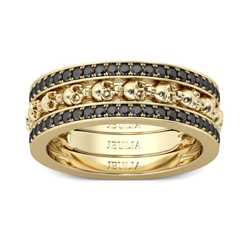 IN STOCK Jalus Ring in Gunmetal / Jet - Tova