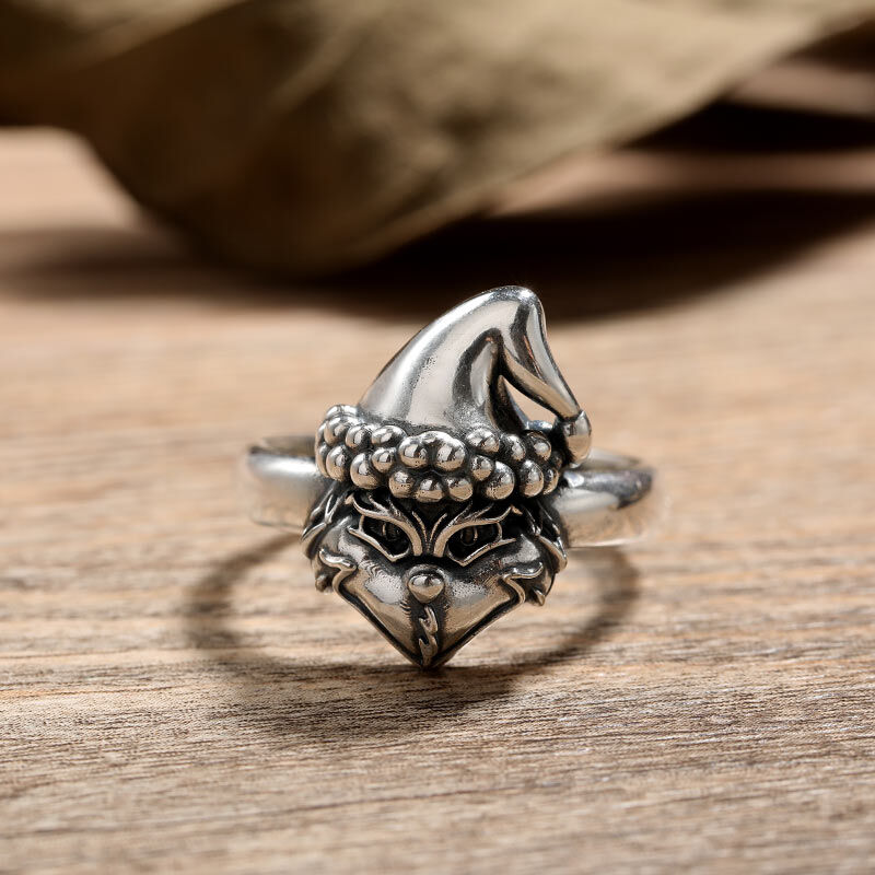 Jeulia "Christmas Monster" Sterling Silver Ring