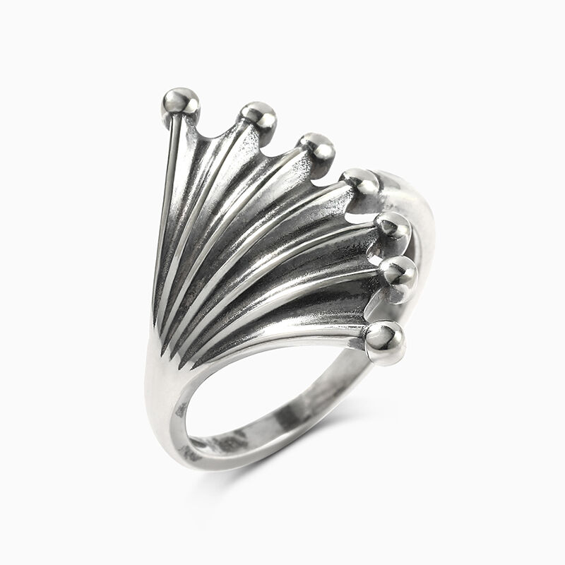 Jeulia "Dragon Wing" Sterling Silver Ring