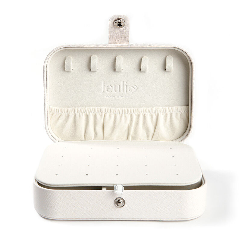 Jeulia Double-layer PU Jewelry Storage Box