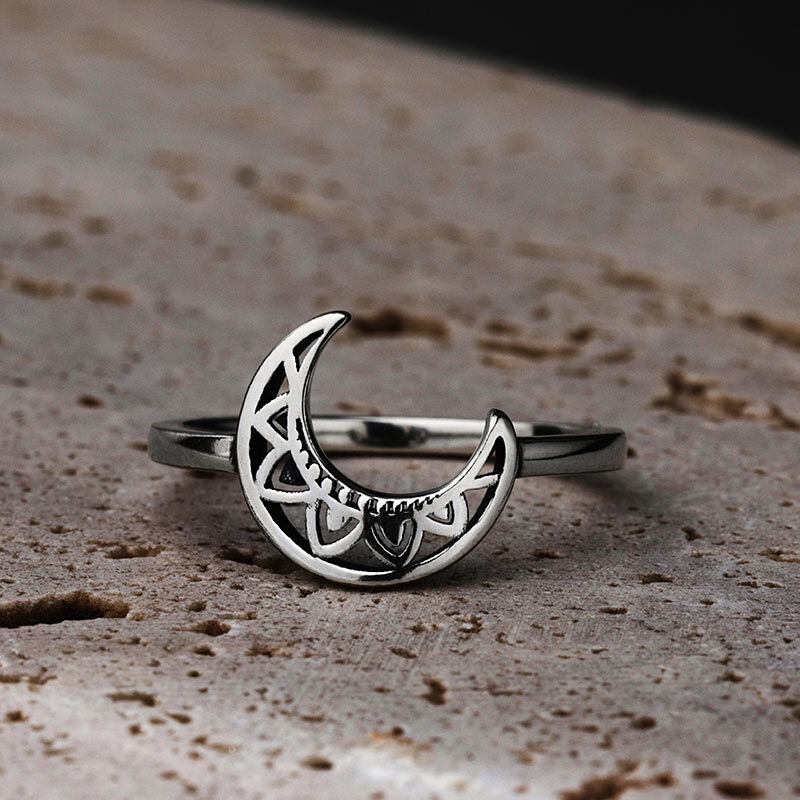 Jeulia "Keltischer Mond" Sterling Silber Ring