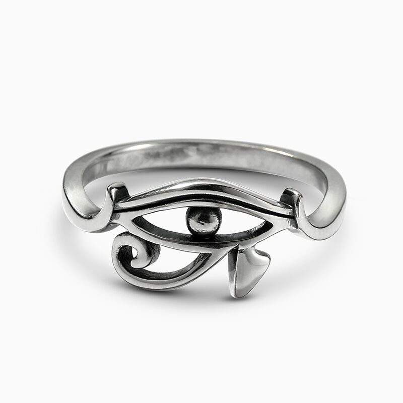 Jeulia "Eye of Horus" Sterling Silver Ring