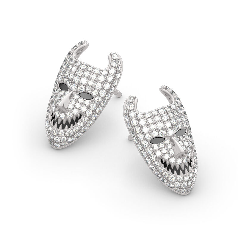 Jeulia Lock Inspired Sterling Silver Earrings