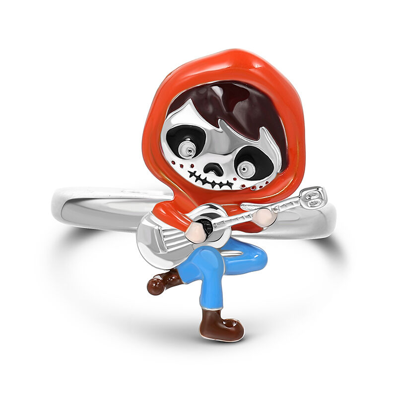 Jeulia "Guitarist" Little Boy Adjustable Sterling Silver Ring