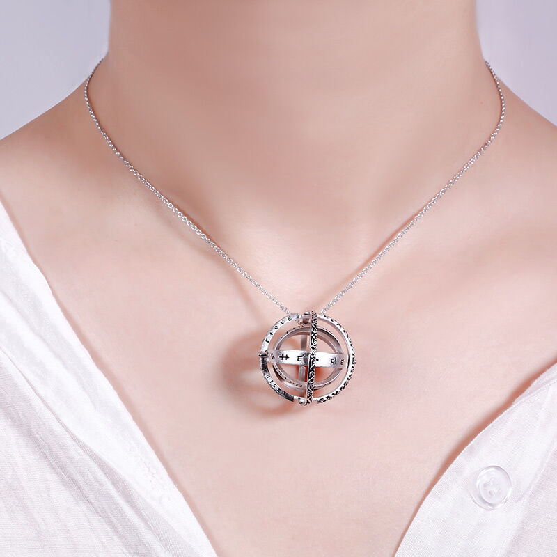 Jeulia Astronomical Sphere Sterling Silver Ring (With A Free Chain)