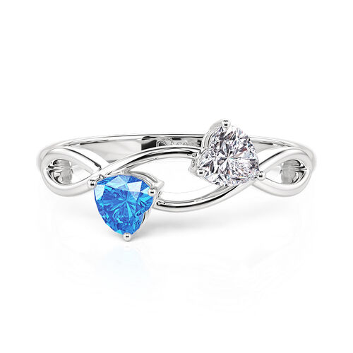 Jeulia Ruby Rings Jeulia Double Heart Custom Infinity Birthstone Ring - Jeulia Jewelry