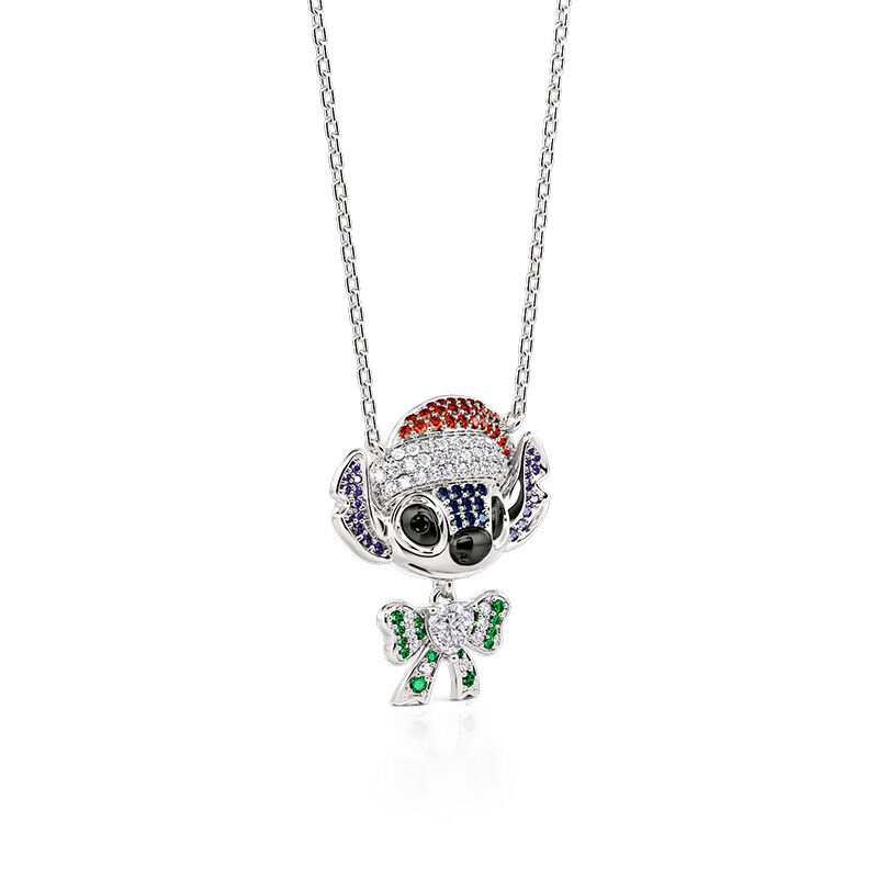 Jeulia "Holiday Cheermeister" Christmas Monster Necklace