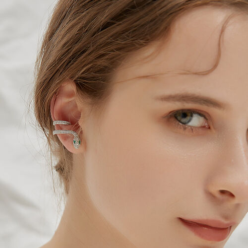 Jeulia Snake Design Stud Earrings