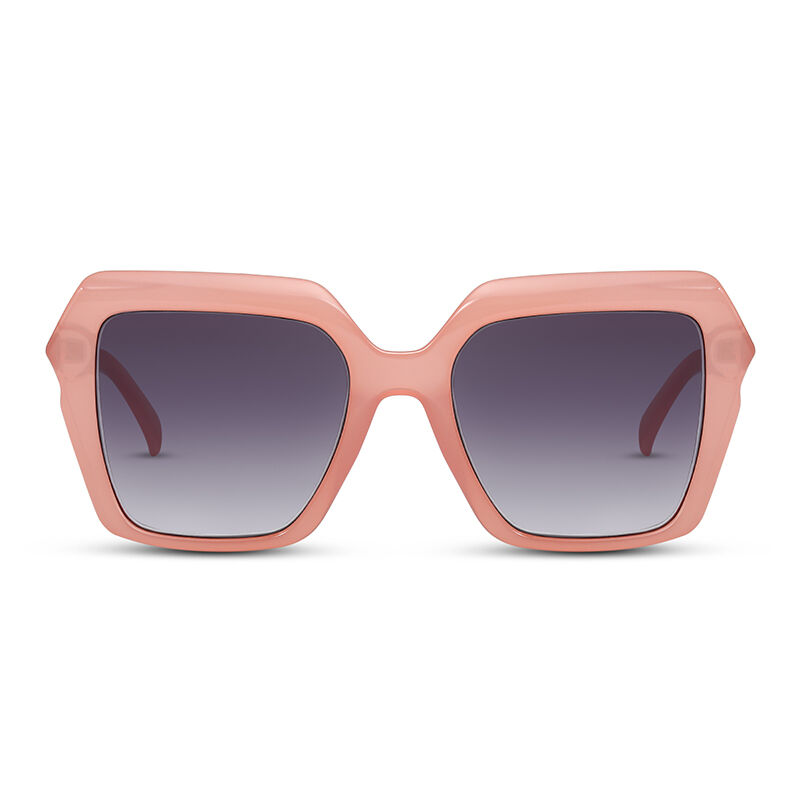 Jeulia Gafas de sol de ojo de gato rosa/gris degradado para mujer