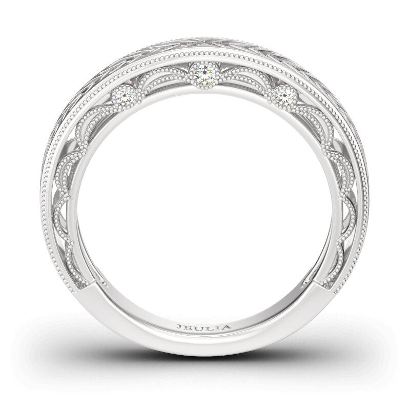 جوليا خاتم من الفضة الإسترليني النسايئة