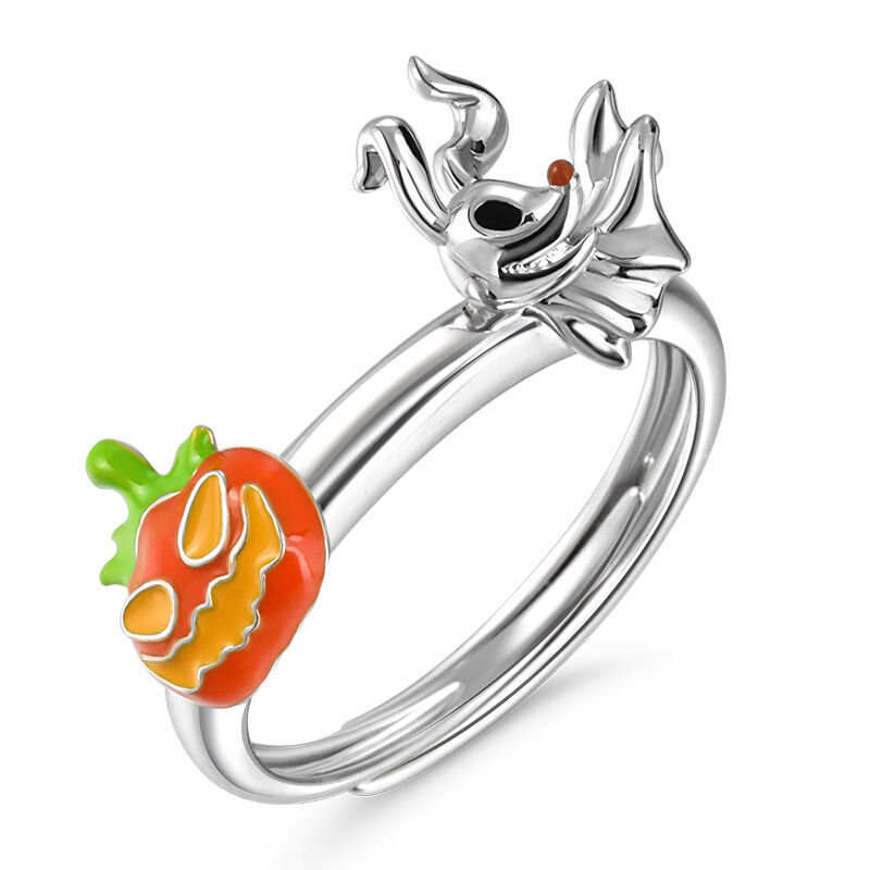 Jeulia "Play with it" Enamel Adjustable Sterling Silver Ring