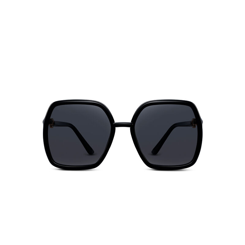 Jeulia "Lowkey Luxury" Geometric Grey Polarized Women's Sunglasses