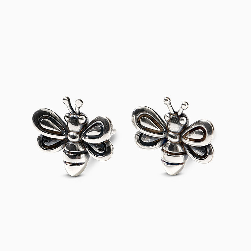 Jeulia "Whimsical Busy Bee" Sterling Silver Earrings