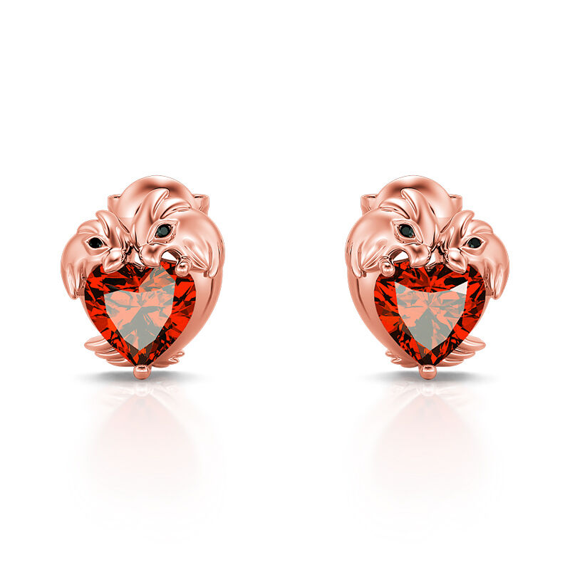 Jeulia "Love Chance" Sterling Silver Jewelry Set