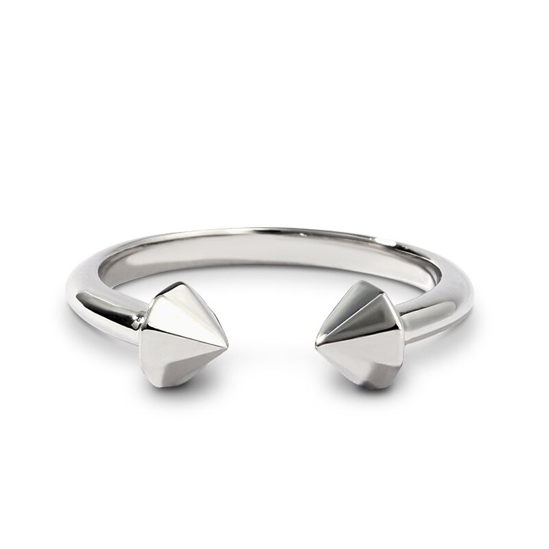 جوليا خاتم مفتوح بسيط من الفضة الإسترليني